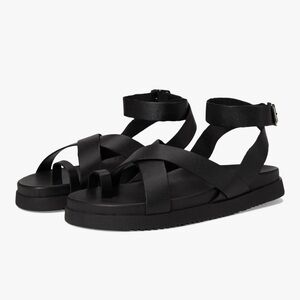 Steve Madden Black Strappy Sandals